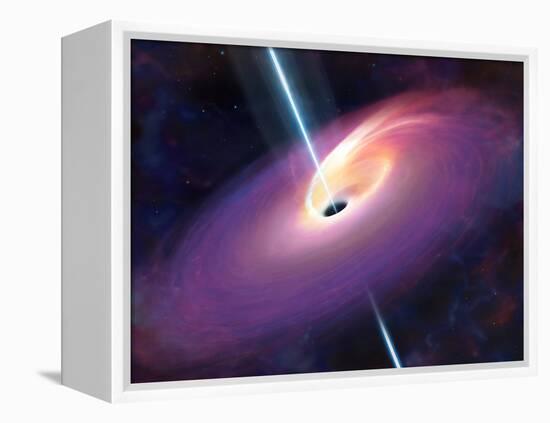 Accretion by a Supermassive Black Hole-null-Framed Premier Image Canvas