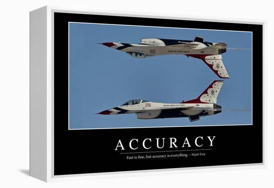 Accuracy: Inspirational Quote and Motivational Poster-null-Framed Premier Image Canvas