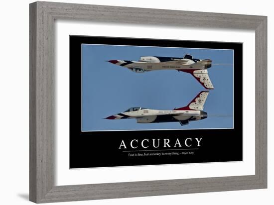 Accuracy: Inspirational Quote and Motivational Poster-null-Framed Photographic Print