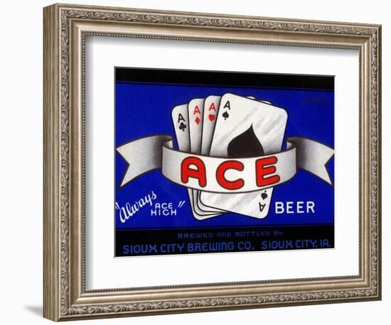 Ace Beer-null-Framed Art Print