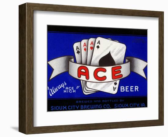 Ace Beer-null-Framed Art Print