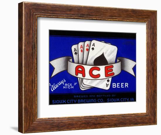 Ace Beer-null-Framed Art Print