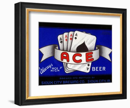 Ace Beer-null-Framed Art Print