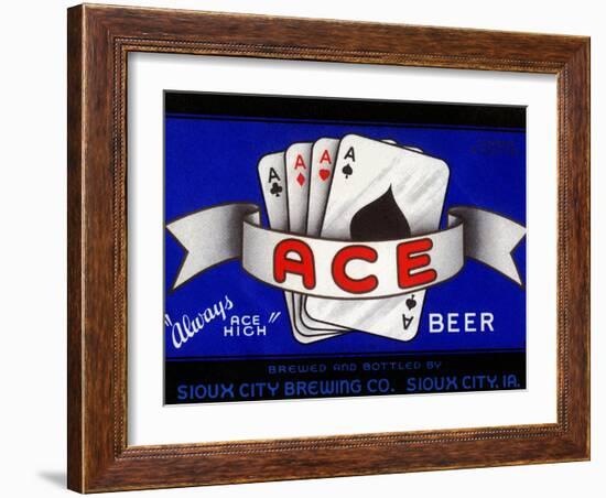 Ace Beer-null-Framed Art Print