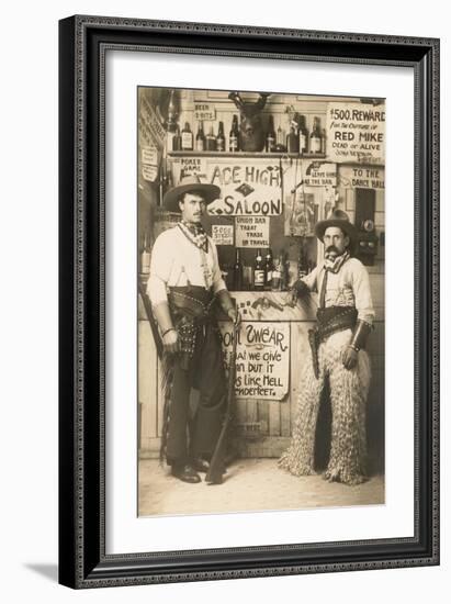 Ace High Saloon-null-Framed Art Print