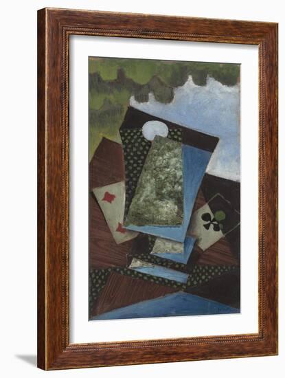 Ace of Clubs and Four of Diamonds, 1912-Juan Gris-Framed Giclee Print