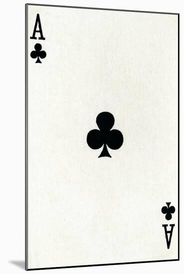 Ace of Clubs from a deck of Goodall & Son Ltd. playing cards, c1940-Unknown-Mounted Giclee Print