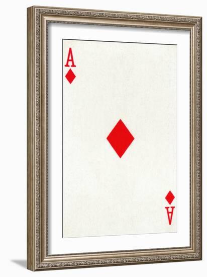 Ace of Diamonds from a deck of Goodall & Son Ltd. playing cards, c1940-Unknown-Framed Giclee Print
