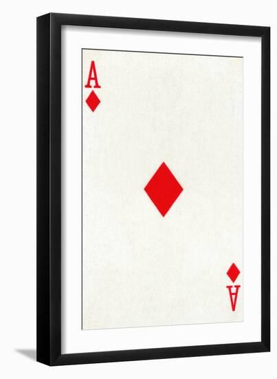 Ace of Diamonds from a deck of Goodall & Son Ltd. playing cards, c1940-Unknown-Framed Giclee Print