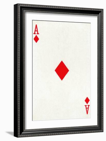 Ace of Diamonds from a deck of Goodall & Son Ltd. playing cards, c1940-Unknown-Framed Giclee Print