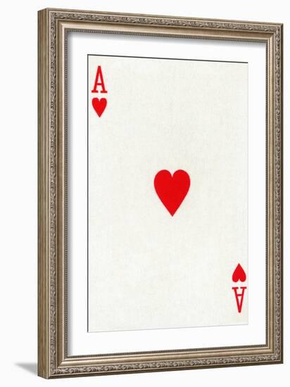 Ace of Hearts from a deck of Goodall & Son Ltd. playing cards, c1940-Unknown-Framed Giclee Print