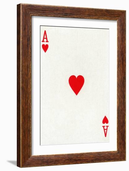 Ace of Hearts from a deck of Goodall & Son Ltd. playing cards, c1940-Unknown-Framed Giclee Print