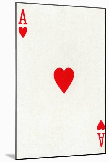 Ace of Hearts from a deck of Goodall & Son Ltd. playing cards, c1940-Unknown-Mounted Giclee Print