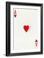 Ace of Hearts from a deck of Goodall & Son Ltd. playing cards, c1940-Unknown-Framed Giclee Print