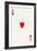 Ace of Hearts from a deck of Goodall & Son Ltd. playing cards, c1940-Unknown-Framed Giclee Print