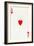 Ace of Hearts from a deck of Goodall & Son Ltd. playing cards, c1940-Unknown-Framed Giclee Print