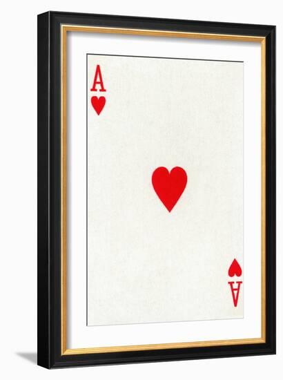 Ace of Hearts from a deck of Goodall & Son Ltd. playing cards, c1940-Unknown-Framed Giclee Print