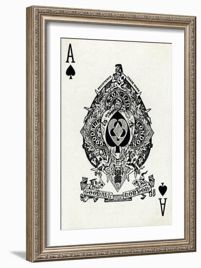 Ace of Spades from a deck of Goodall & Son Ltd. playing cards, c1940-Unknown-Framed Giclee Print