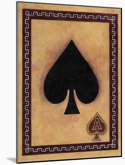 Ace of Spades-John Zaccheo-Mounted Giclee Print