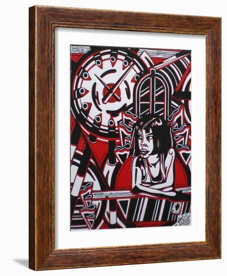 Ace of Spades-Abstract Graffiti-Framed Giclee Print