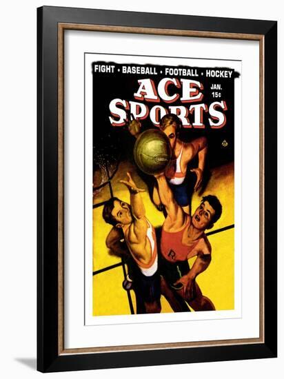 Ace Sports: Basketball-null-Framed Premium Giclee Print