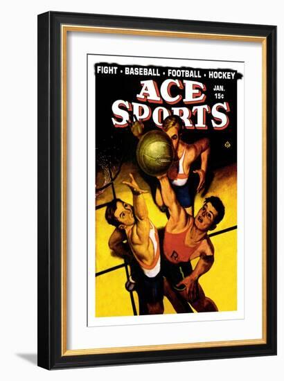 Ace Sports: Basketball-null-Framed Premium Giclee Print