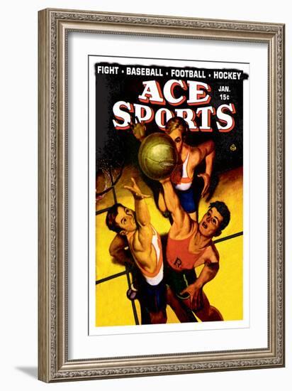 Ace Sports: Basketball-null-Framed Art Print