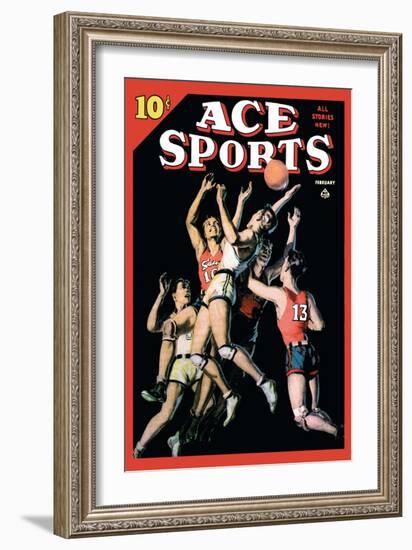 Ace Sports: In the Heat of the Game-null-Framed Art Print