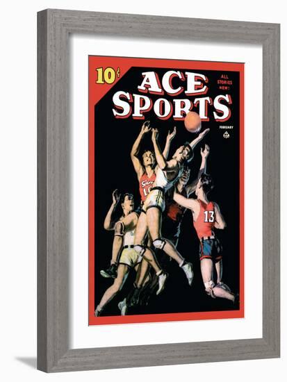 Ace Sports: In the Heat of the Game-null-Framed Art Print