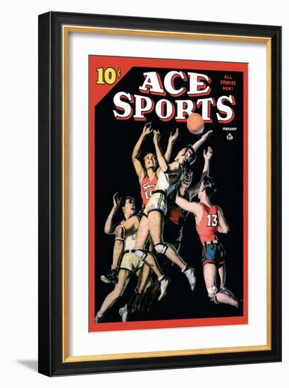 Ace Sports: In the Heat of the Game-null-Framed Art Print