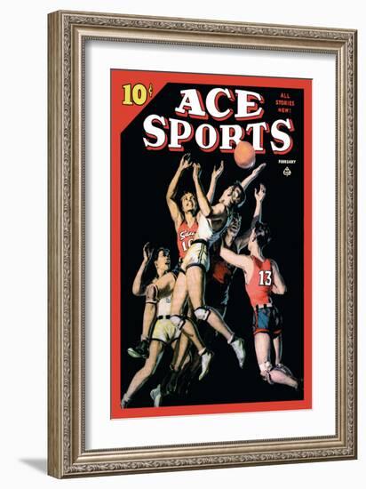 Ace Sports: In the Heat of the Game-null-Framed Art Print