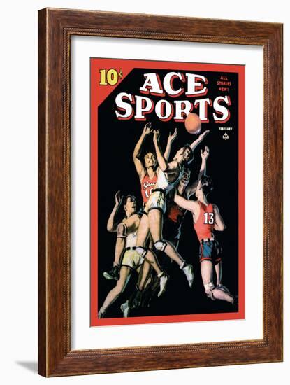 Ace Sports: In the Heat of the Game-null-Framed Art Print