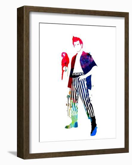 Ace Ventura Watercolor-Lana Feldman-Framed Art Print