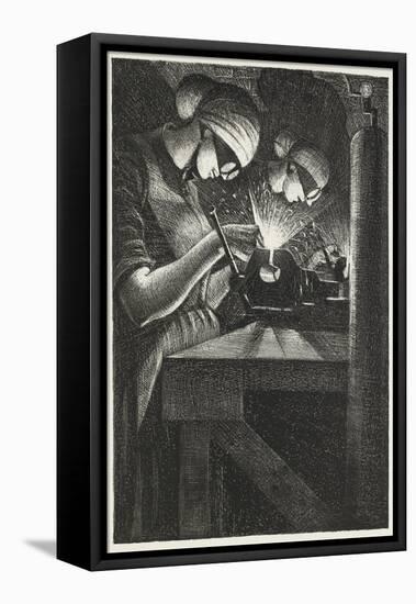 Acetylene Welders, 1917 (Litho)-Christopher Richard Wynne Nevinson-Framed Premier Image Canvas