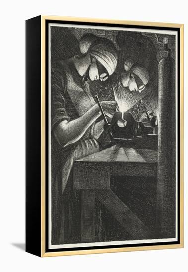 Acetylene Welders, 1917 (Litho)-Christopher Richard Wynne Nevinson-Framed Premier Image Canvas