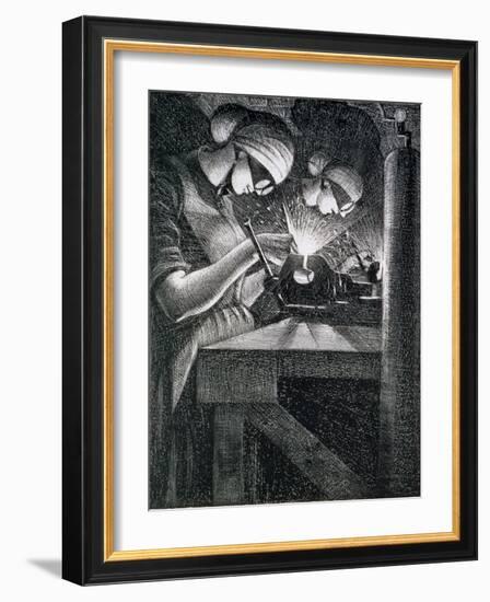 Acetylene Welders, 1917-Christopher Richard Wynne Nevinson-Framed Giclee Print