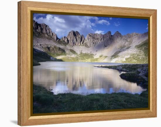 Acherito Lake in the Pyrenees Mountains, Spain-Inaki Relanzon-Framed Premier Image Canvas