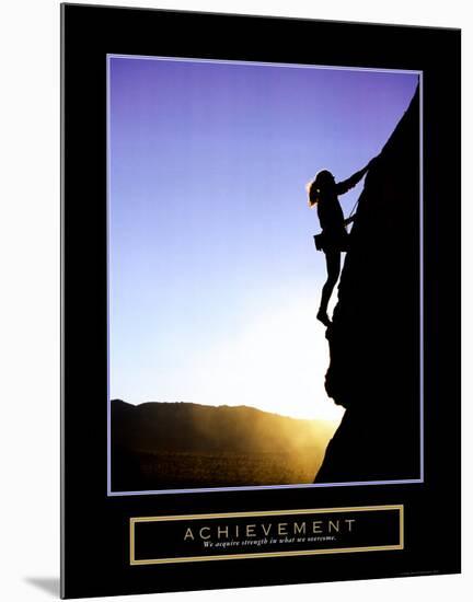 Achievement: Climber-null-Mounted Art Print