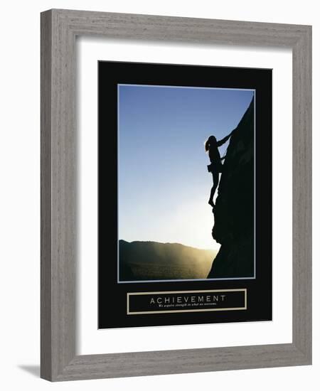 Achievement - Climber-Unknown Unknown-Framed Photo