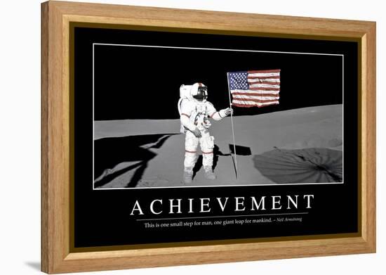 Achievement: Inspirational Quote and Motivational Poster-null-Framed Premier Image Canvas