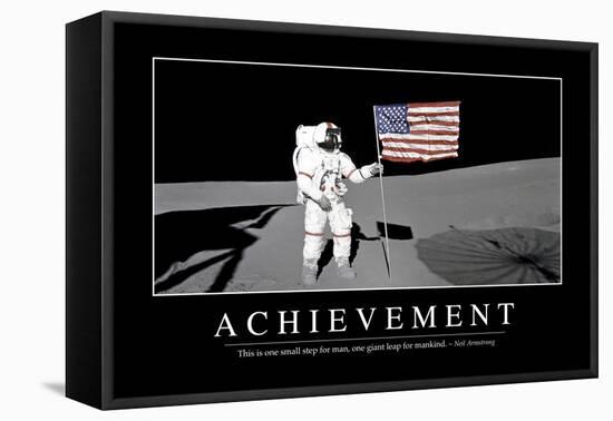 Achievement: Inspirational Quote and Motivational Poster-null-Framed Premier Image Canvas