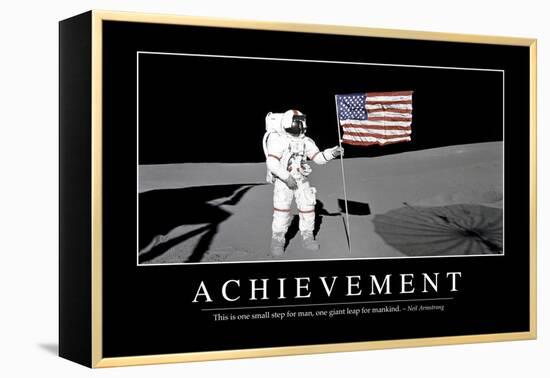 Achievement: Inspirational Quote and Motivational Poster-null-Framed Premier Image Canvas