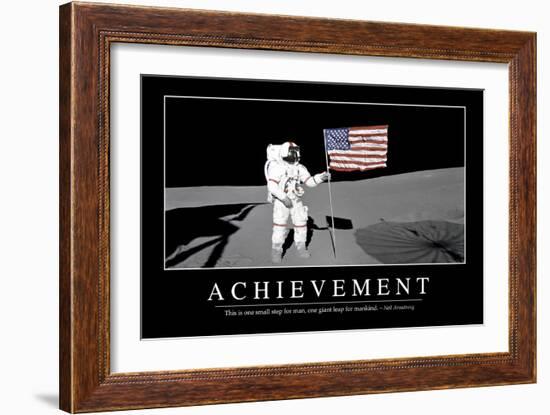 Achievement: Inspirational Quote and Motivational Poster-null-Framed Photographic Print