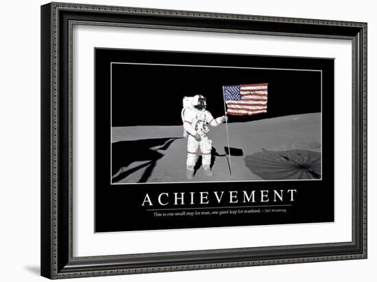 Achievement: Inspirational Quote and Motivational Poster-null-Framed Photographic Print