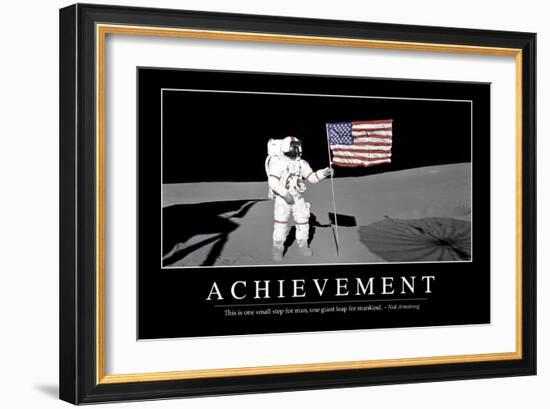 Achievement: Inspirational Quote and Motivational Poster-null-Framed Photographic Print