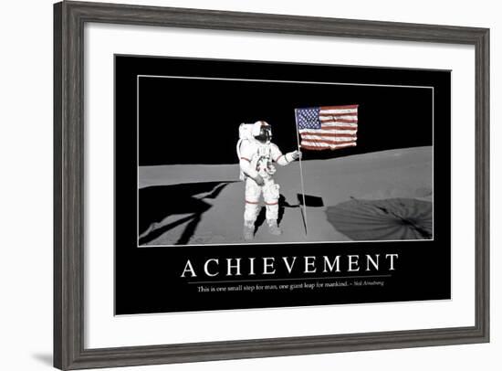 Achievement: Inspirational Quote and Motivational Poster-null-Framed Photographic Print