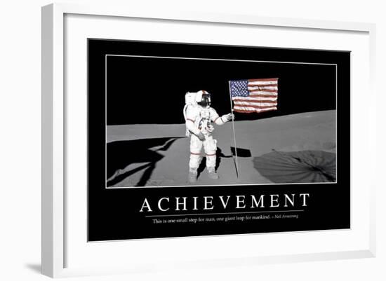 Achievement: Inspirational Quote and Motivational Poster-null-Framed Photographic Print