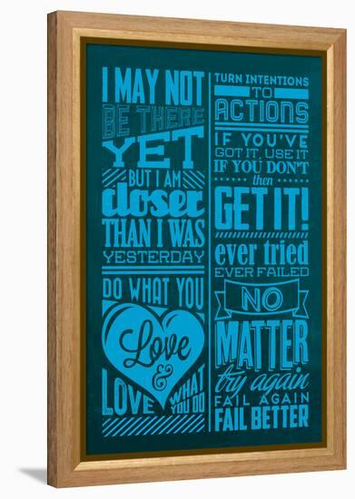 Achievement Set Blue-Lorand Okos-Framed Stretched Canvas