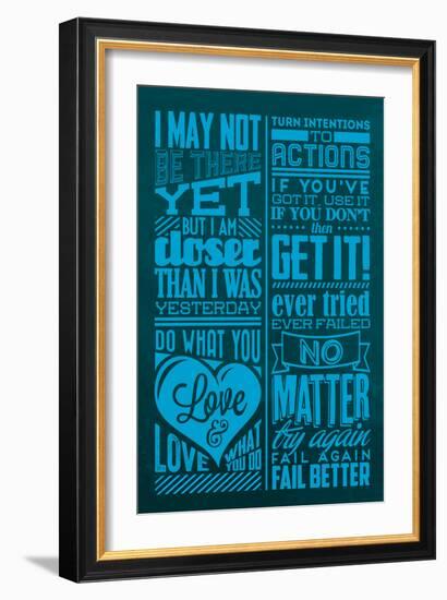 Achievement Set Blue-Lorand Okos-Framed Premium Giclee Print