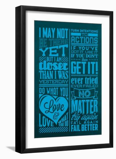 Achievement Set Blue-Lorand Okos-Framed Art Print